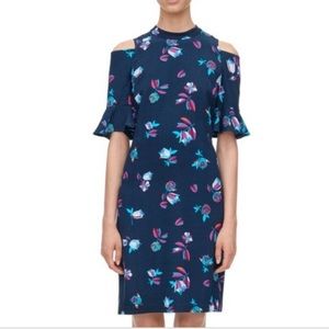 Rebecca Taylor Short Sleeve Bellflower Print Dress
